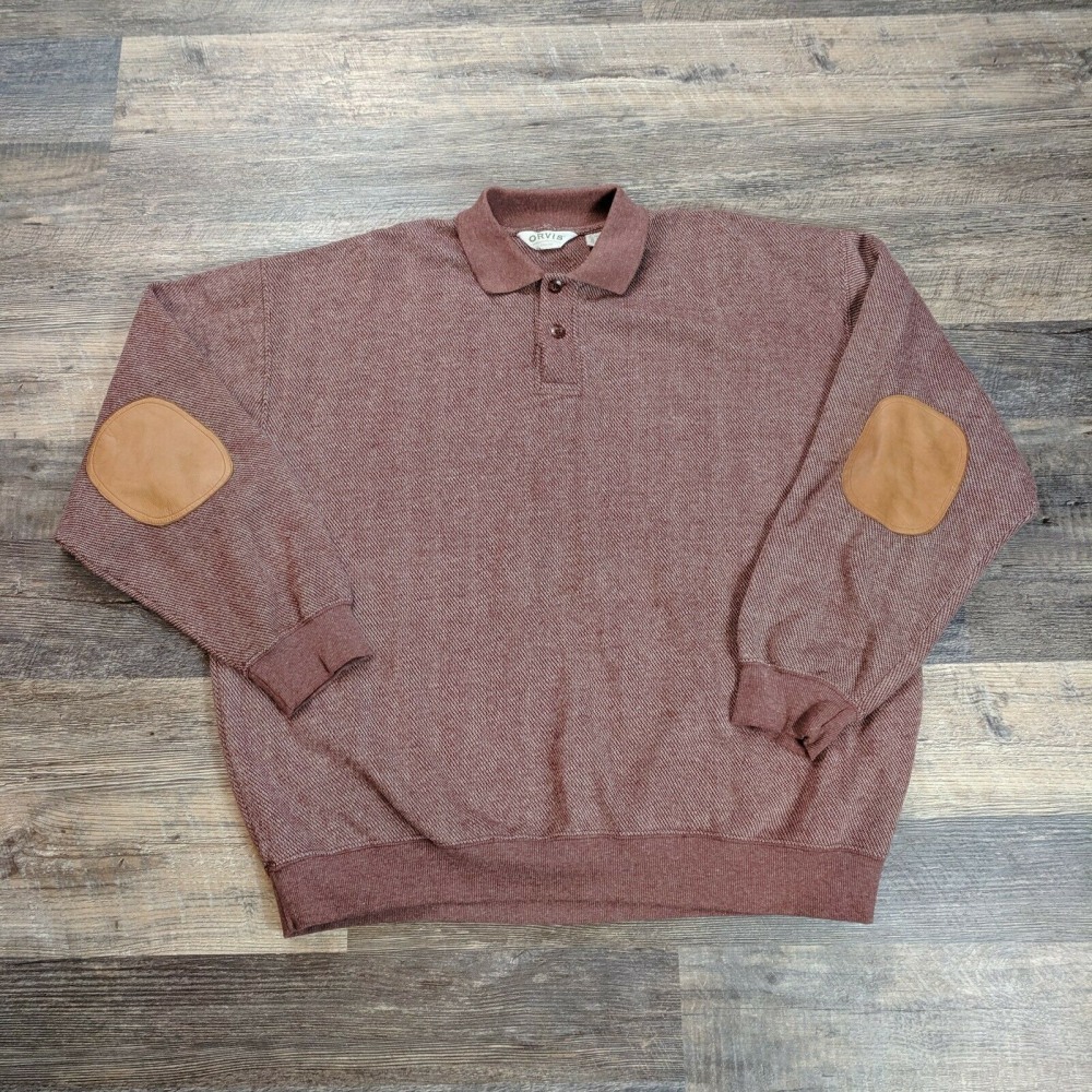 Orvis 1/4 Button Up Sweatshirt Men's Size 2Xl XXL